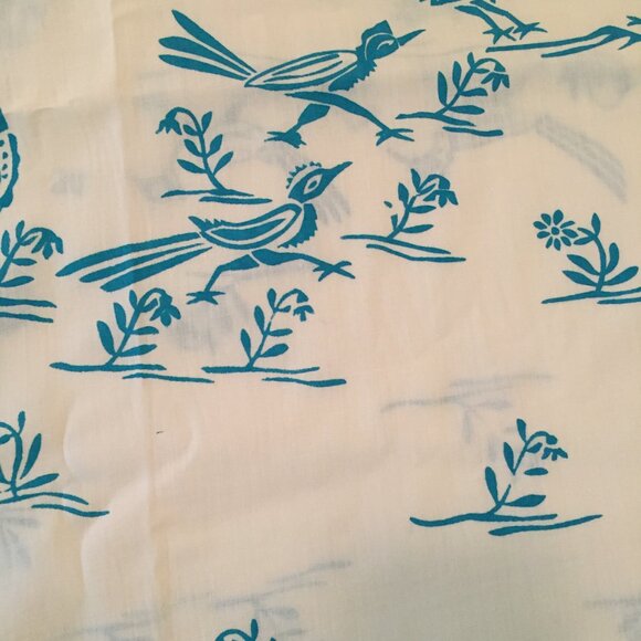 Vintage MCM Harwood Steiger Roadrunner Fabric "Desert Clowns" 44”x 90” 2+ Yards - Picture 3 of 6